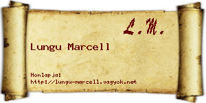 Lungu Marcell névjegykártya